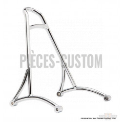 Sissy-bar-court-chromé-Burly-Brand