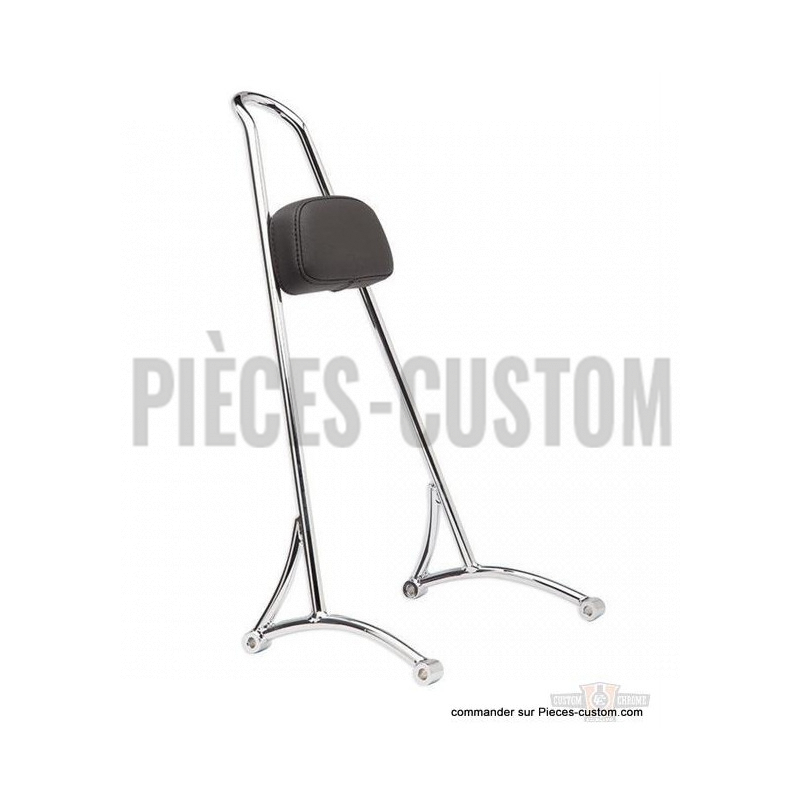 Sissy-bar-long-chromé
