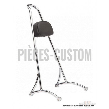 Sissy-bar-long-chromé