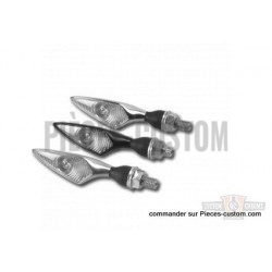 Micro Clignotant LED Rhombus Kellerman Chrome Avant Droit et Arrière Gauche
