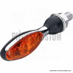 Clignotant Micro LED Kellermann flexible Chrome cabochon orange