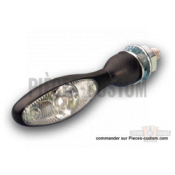 Clignotant Micro LED Kellermann flexible Noir cabochon clair