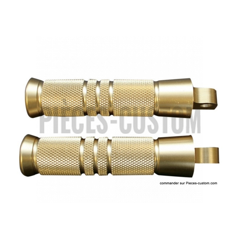 Repose-pieds-laiton-Knurled-grooved