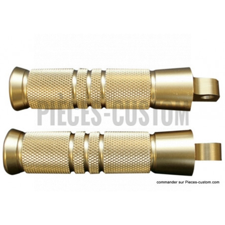 Repose-pieds-laiton-Knurled-grooved