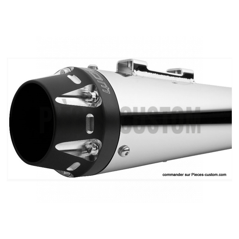 Silencieux-Outlaw-4.5"-Chrome-et-Noir