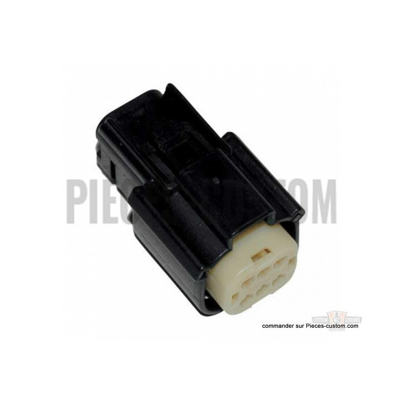 Connecteur-Molex-femelle-2-rangs-6-positions