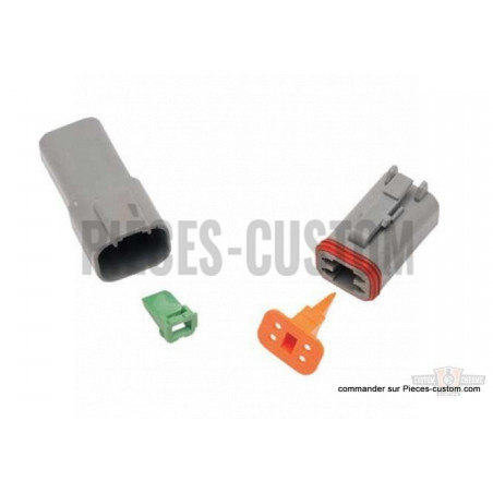 Boîtier-femelle-gris-4-câbles-DT-Series