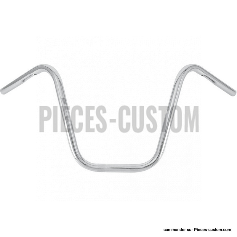 guidon-1"-burly-ape-hanger-hauteur-12"-chrome