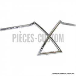 Guidon Paughco 1" Gen-X Chrome 12"