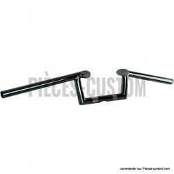 Guidon Paughco 1" Z-Bar Noir + Leds 5"