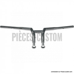 Guidon Paughco 1 1/4" HT Chromé 8"