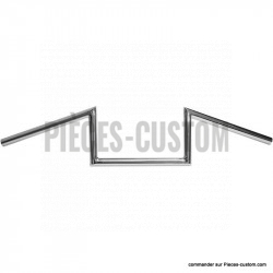 Guidon Paughco 1" W chrome 4" x 30"