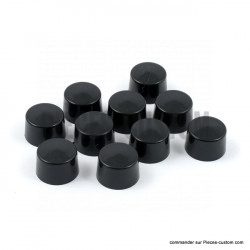 Caches-boulons-d'étrier-Noir-clé-1/4"-pour-modèles-de-2000-à-2007