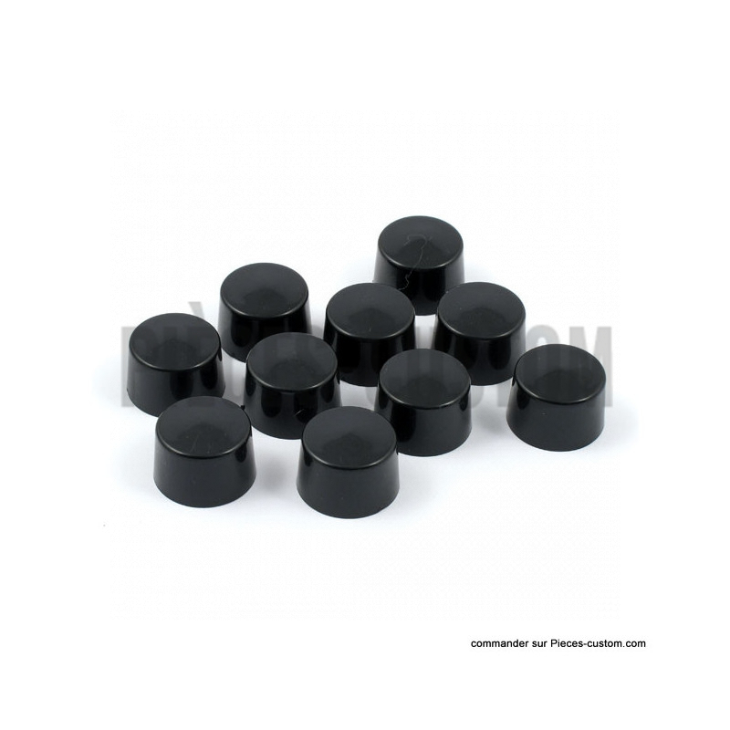 Caches-boulons-d'étrier-Noir-clé-10mm-pour-modèles-de-2000-à-2007