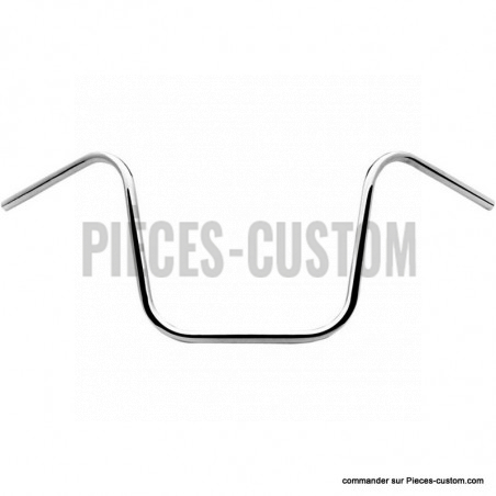 guidon-1"-ape-hanger-hauteur-13"-chrome-sans-empreintes