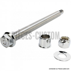 Kit axe de roue avant chromé pour Softail FXSTS de 2000 à 2006