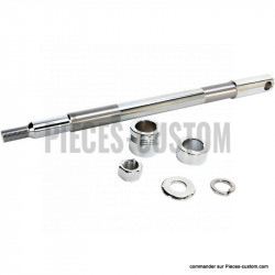 Kit axe de roue avant chromé pour Softail FLSTF de 2000 à 2006