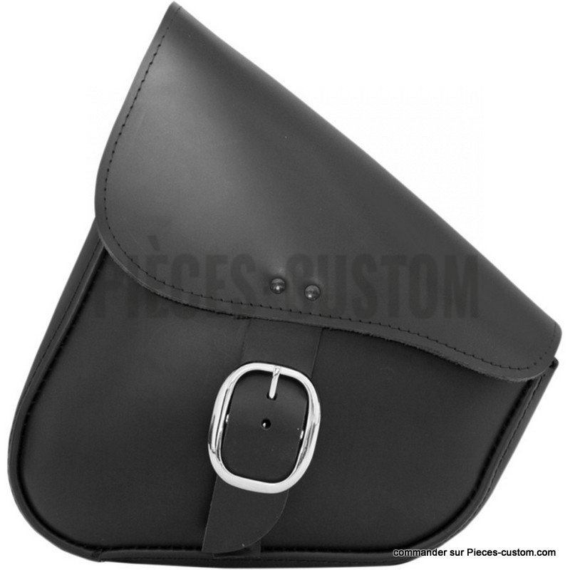 Sacoche-cuir-noir-boucle-Softail