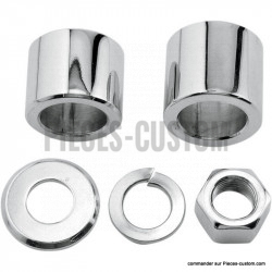 Kit entretoises roue avant pour Softail FXST et Dyna FXDWG de 2000 à 2006