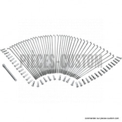 Jeu de 40 rayons chromés pour jante de 16"
