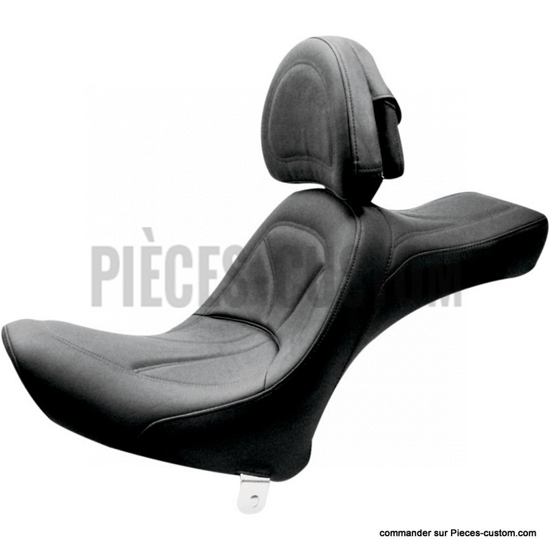 Selle-Saddlemen-King-Gelcore-avec-dossier-pour-Softail-de-1984-à-1999