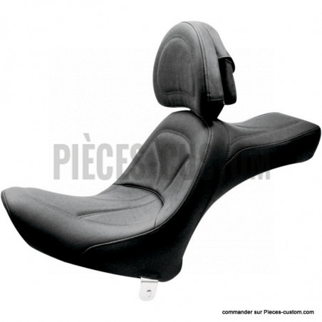 Selle-Saddlemen-King-Gelcore-avec-dossier-pour-Softail-de-1984-à-1999