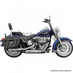 Silencieux-3"-Slashcut-Chrome-pour-Softail-de-2007-à-2017