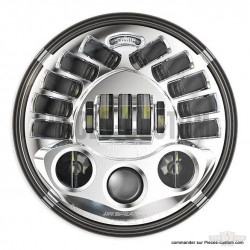 Optique speaker LED 7" Chrome avec Technologie optique adaptive