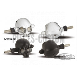 Clignotants Arlen Ness Archfriend chromé Led orange