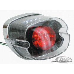 Feux arrière noir look carbone LED 73-98