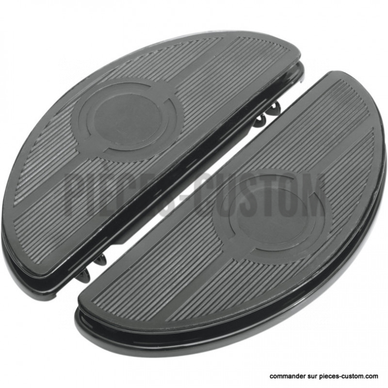 Marche-pieds-noir-Half-Moon-avec-insert-anti-vibration