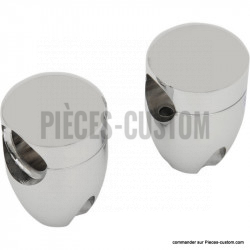 Risers counter-bored round pour guidon 1 1/4"