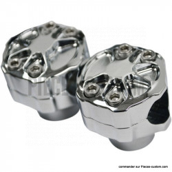 Risers Fusion 1" chrome pour guidon 1"