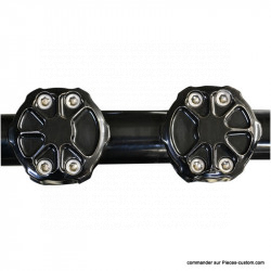 Risers Fusion 1" Noir brillant pour guidon 1"