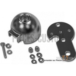 Support compteur 48mm avec cache chrome