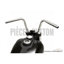 Guidon Narrow bobber Acier poli 82-16