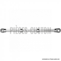 Tige de sélecteur Ness Beveled chrome 84-17