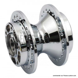 Moyeu de roue Avant Chrome  pour Dyna FXD et Sportster XL de 2008 à 2013