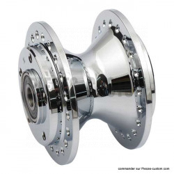 Moyeu de roue avant chrome pour Dyna FXD de 2000 à 2003 et Sportster XL 2000 à 2007