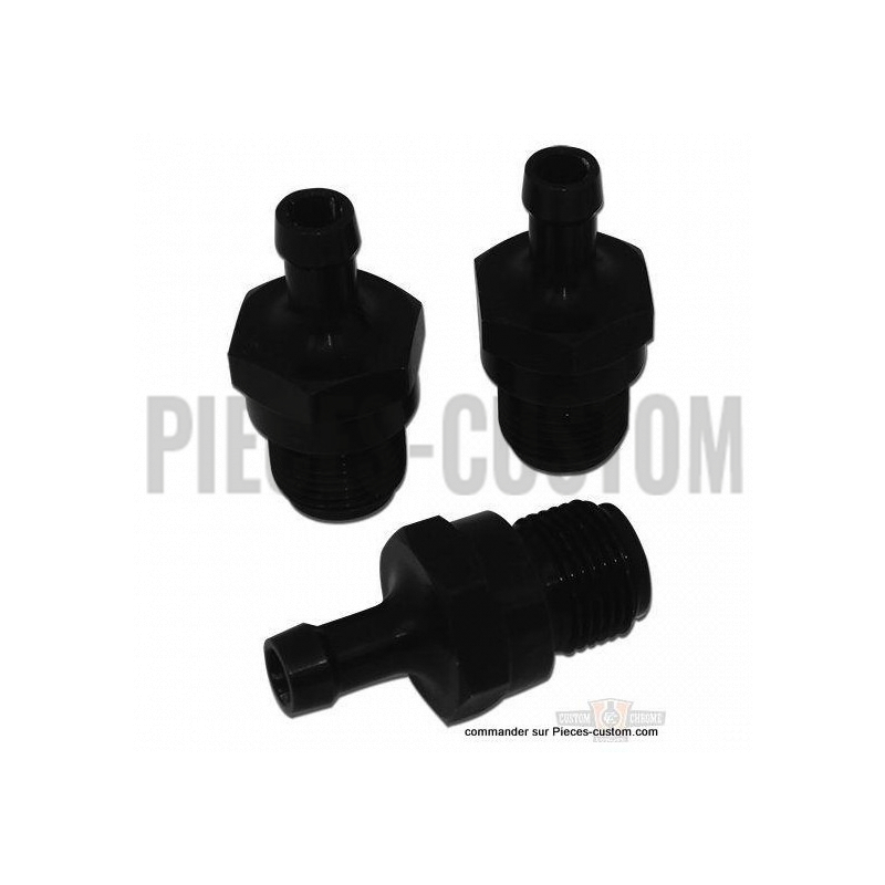 Raccords-conduite-d-huile-Noir-RBS-Twin-Cam