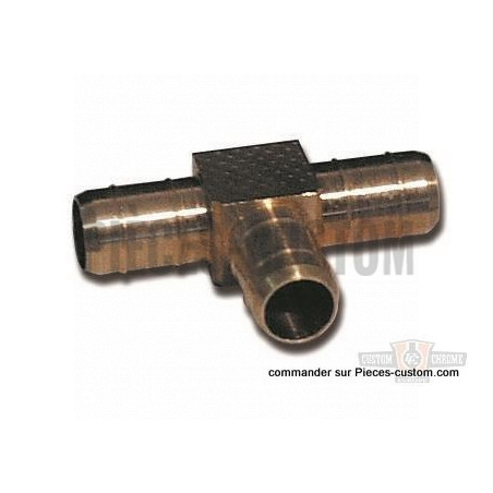 Raccord-durite-d-huile-laiton-en-T-3/8"