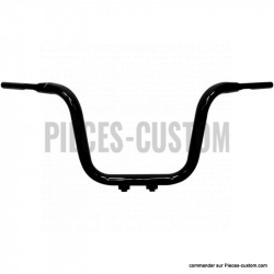 Guidon 1 1/2" Ape Hanger Wide 13" Noir