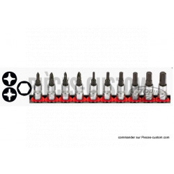 10 embouts carré de 1/4" Sonic Equipment