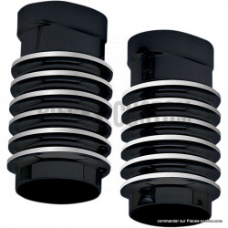 Caches tubes de fourche Finned Noir Trg.14-17