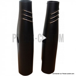 Caches tubes fourche EMD Noir Cut Dyna 06-17