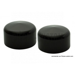 Cache axe de roue Av. Noir brillant XL 08-17