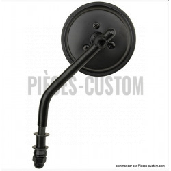 Rétroviseur rond Noir avec un diamètre de 7.5 cm