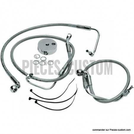 Kit-durite-frein-Avant-Tressé
