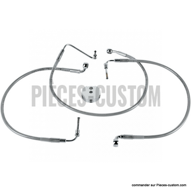 Kit-durite-frein-Avant-Tressé
