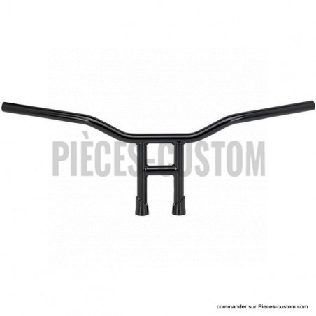 Guidon-1"-Biltwell-Tyson-12"-Noir-avec-empreintes
